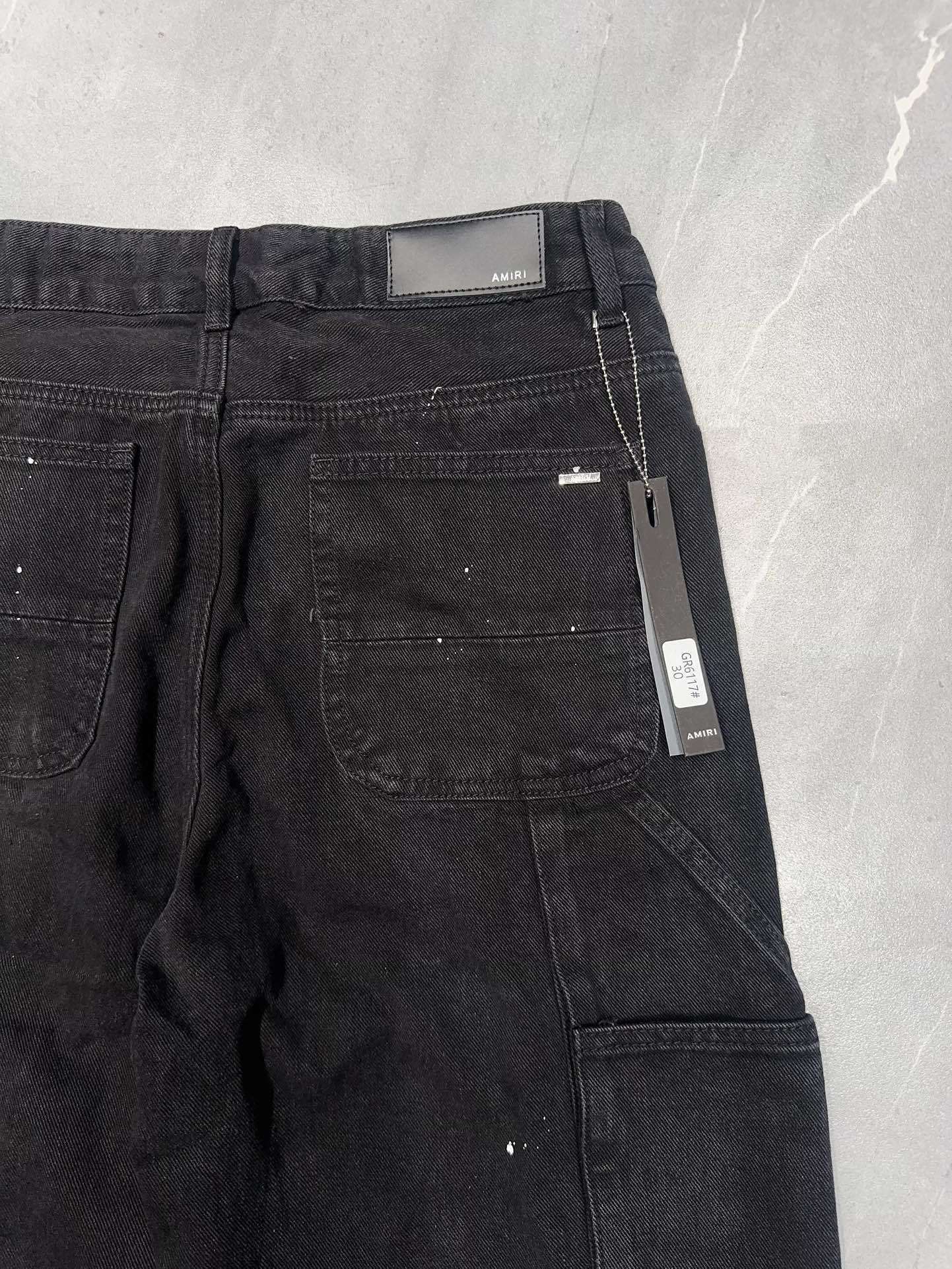 AMIRI BANDANA-PANEL CARPENTER JEANS