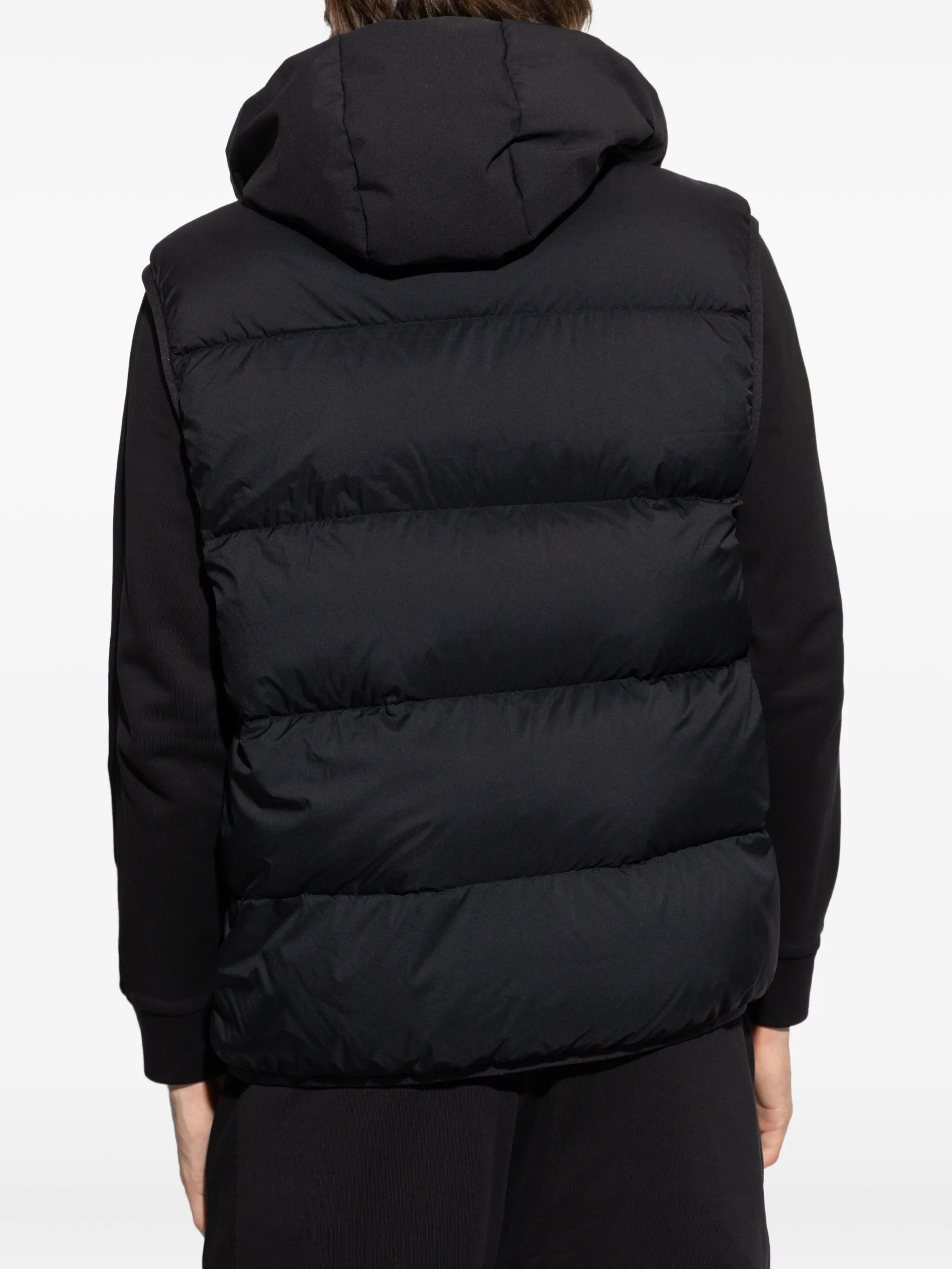 MONCLER HOODED QUILTED GILET
