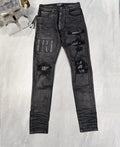 AMIRI WAX LOGO JEAN 'BLACK'